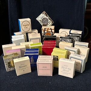 Avon Collection of Vintage Sampler Fragrances, Creams & Makeup Products